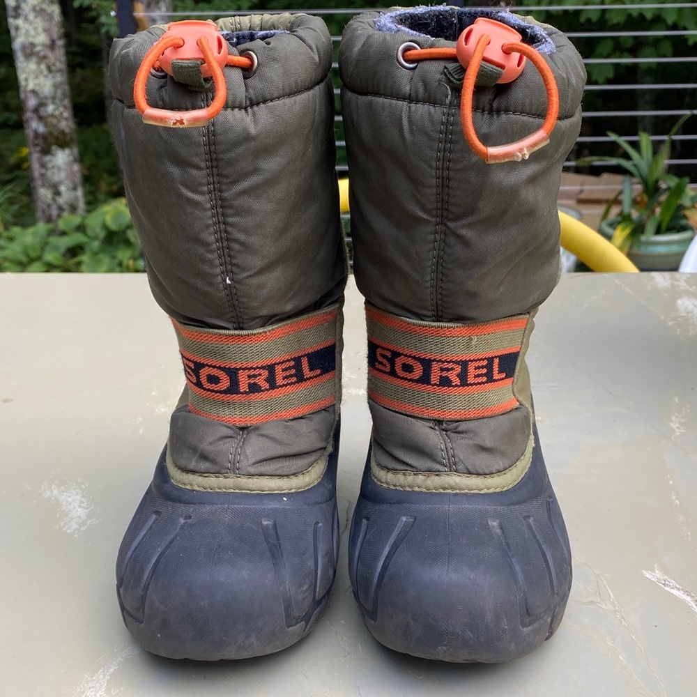 Sorel Kids Rain & Snow Boots - Olive and Black